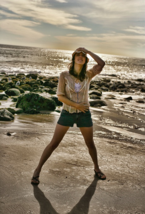 Female model photo shoot of Celia Aurora by R. Leroy photography in Malibu, CA
