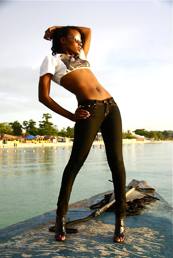 Female model photo shoot of Kevian Douglas in Jamaica