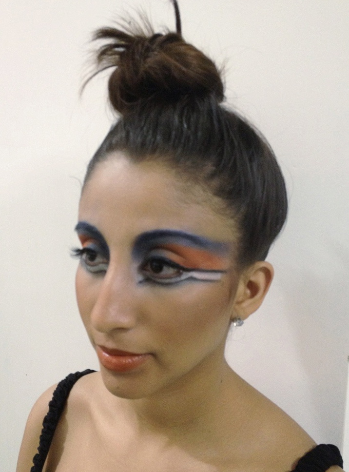 Female model photo shoot of Jane Marie Makeup in E'VOLVE Y'OUR E'NERGY ART & FASHION SHOW, Paterson NJ