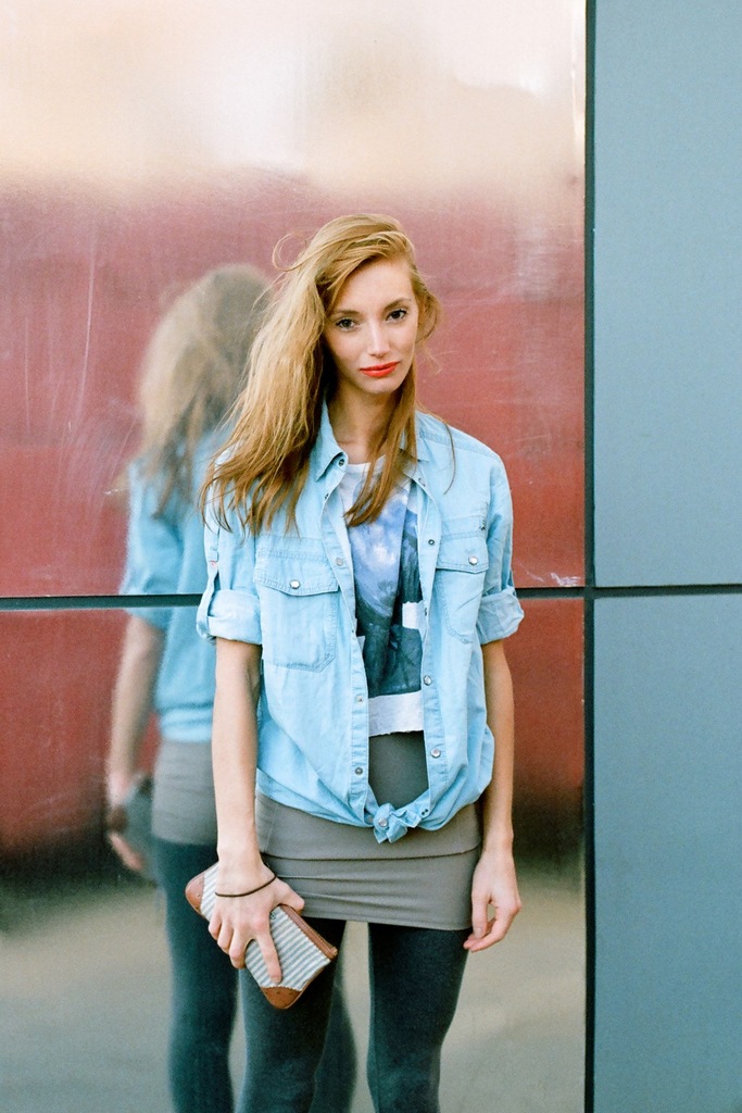 Female model photo shoot of Marianna Toka in russia street  style caption