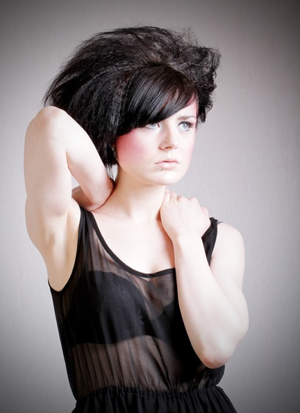 Female model photo shoot of ErinKMakeupArtistry and Gran by JohnMcPhotography, hair styled by Shockalocks