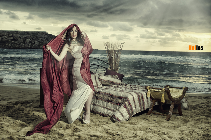 0 model photo shoot of Nellas Fotography in Golden Bay Malta, makeup by Priscilla makeup artist