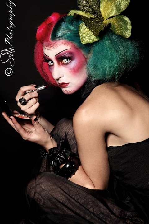 Female model photo shoot of Emma-Jane Hughes by Steve Burke Photography, makeup by MichelleAnderson Makeup