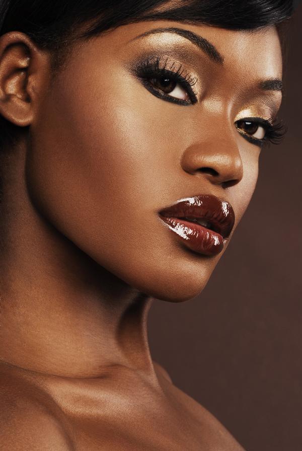 Female model photo shoot of  MylesA  Makeup Studio