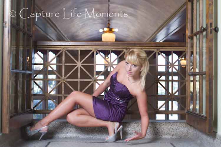 Female model photo shoot of Capture Life Moments in Masonic Building, Oshkosh WI