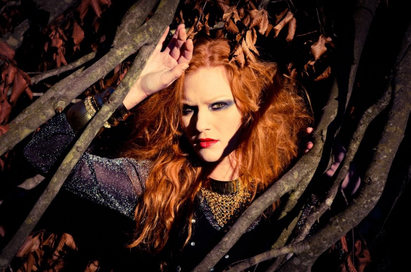 Female model photo shoot of Sarah Knabel in Bernhiem Forest