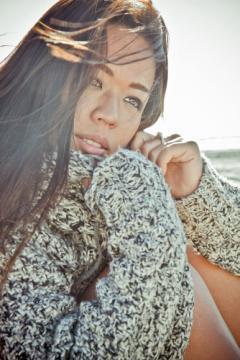 Female model photo shoot of Fabulasian by Soul-Photo in Malibu Beach - Los Angeles