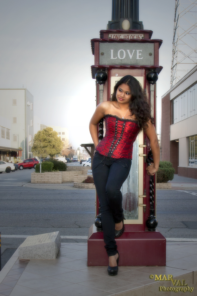 Female model photo shoot of Rabeyia by MarVal Photograhpy in Downtown Bakersfield,ca