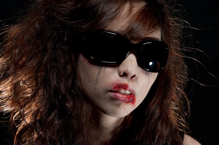 Female model photo shoot of Make-Up Explosions - ML