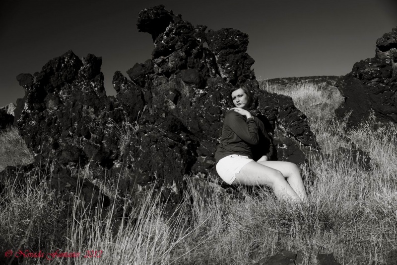 Female model photo shoot of Secret Dreamer by Nevada Fantasies in Snoe Canyon State Park, UT