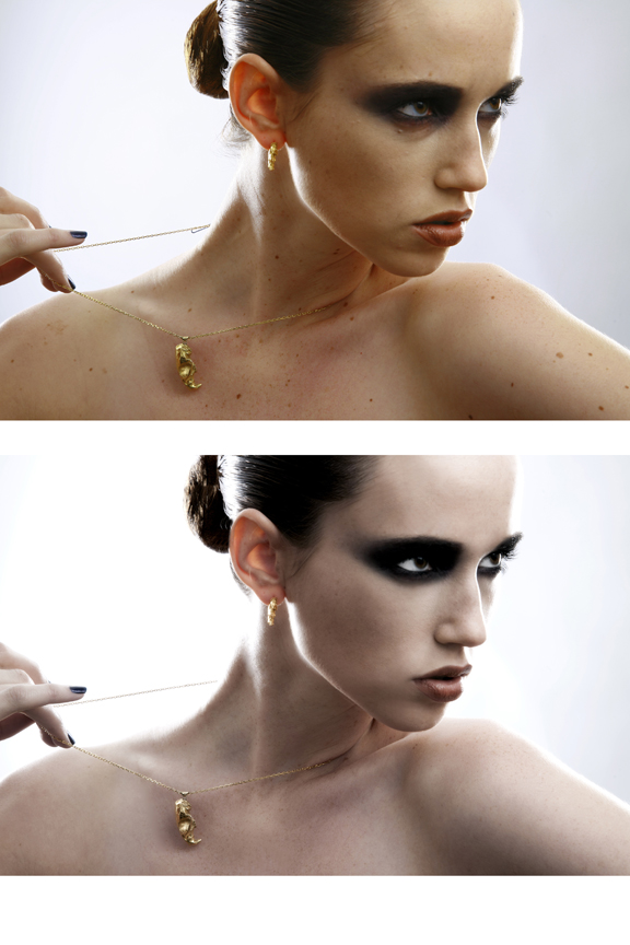Female model photo shoot of C McCarthy retouching in London