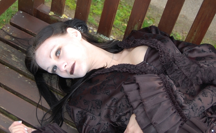 Female model photo shoot of River Tempest in Stains Cemetery