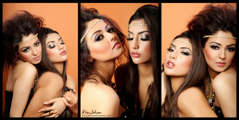 Female model photo shoot of Kim Jobson  in Birmingham, makeup by Shabana Dhadda