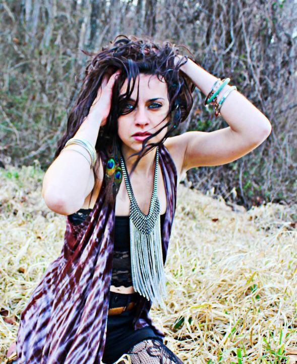 Female model photo shoot of  Janae by Alexis Woods  in asheville,nc, makeup by Goddess eyes by Janae