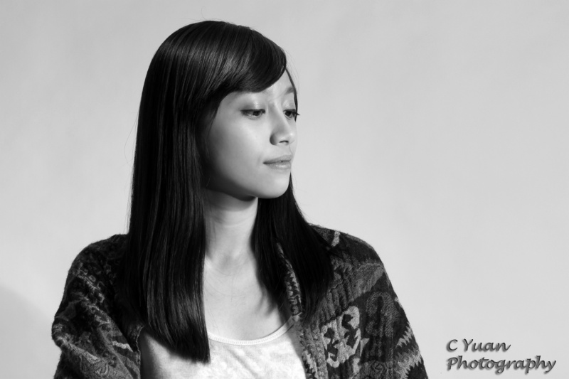 Female model photo shoot of C Yuan Photography