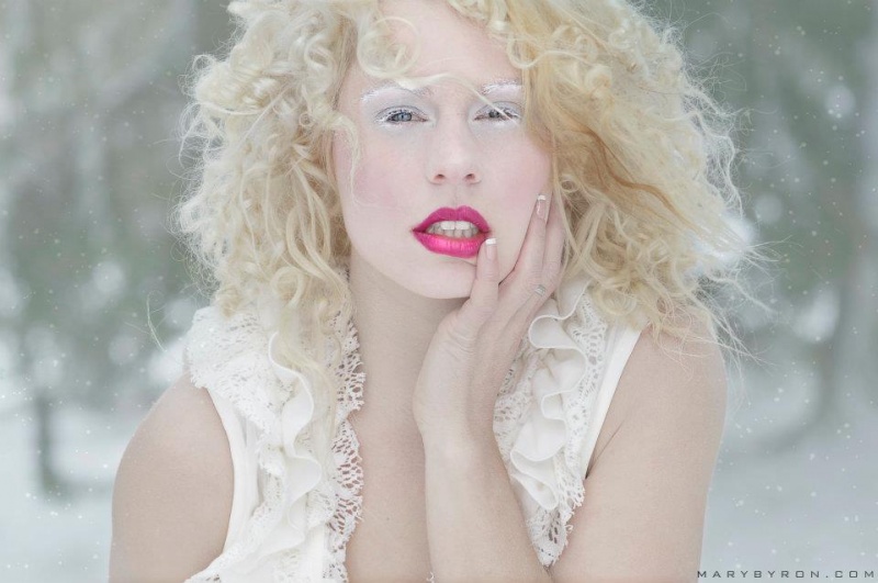 Female model photo shoot of JC001 by MARY BYRON, makeup by Amanda Wynne