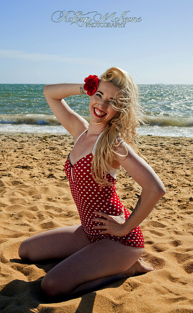 Female model photo shoot of Kathryn McKeane in Brighton Beach, AU