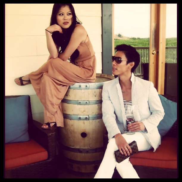 Male and Female model photo shoot of Hung T Hairdressing and Kayla Tran