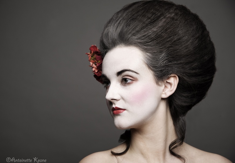 Female model photo shoot of Martha Cy by Antoinette Keane, makeup by Aishling Clarke Makeup