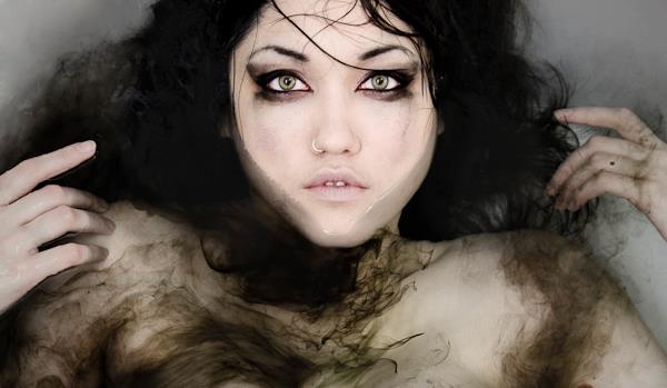 Female model photo shoot of Haffa by Damon Leyden in Bathtub