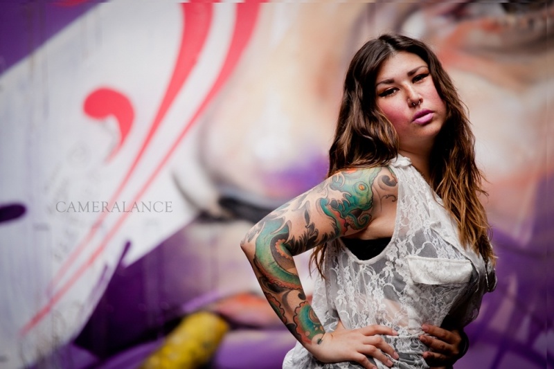 Male and Female model photo shoot of CameraLancePhotography and Ashya Elizabeth in Croft Alley, Melbourne, Victoria