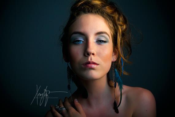 Female model photo shoot of Alexandra Brightwell by Xong Hang Photography, makeup by Fircosmetics