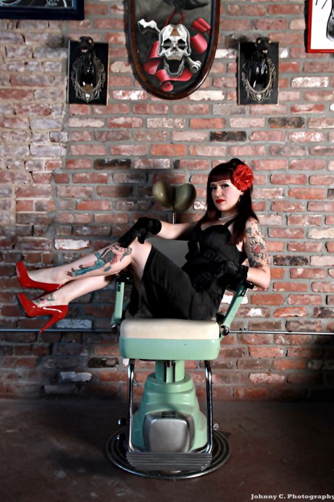 Female model photo shoot of Miss Kitty Killjoy by Johnny C Photography