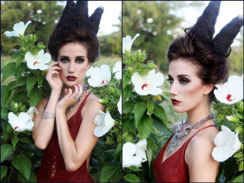 Female model photo shoot of Aeir by Jessi Arnold, makeup by Eric Vosburg
