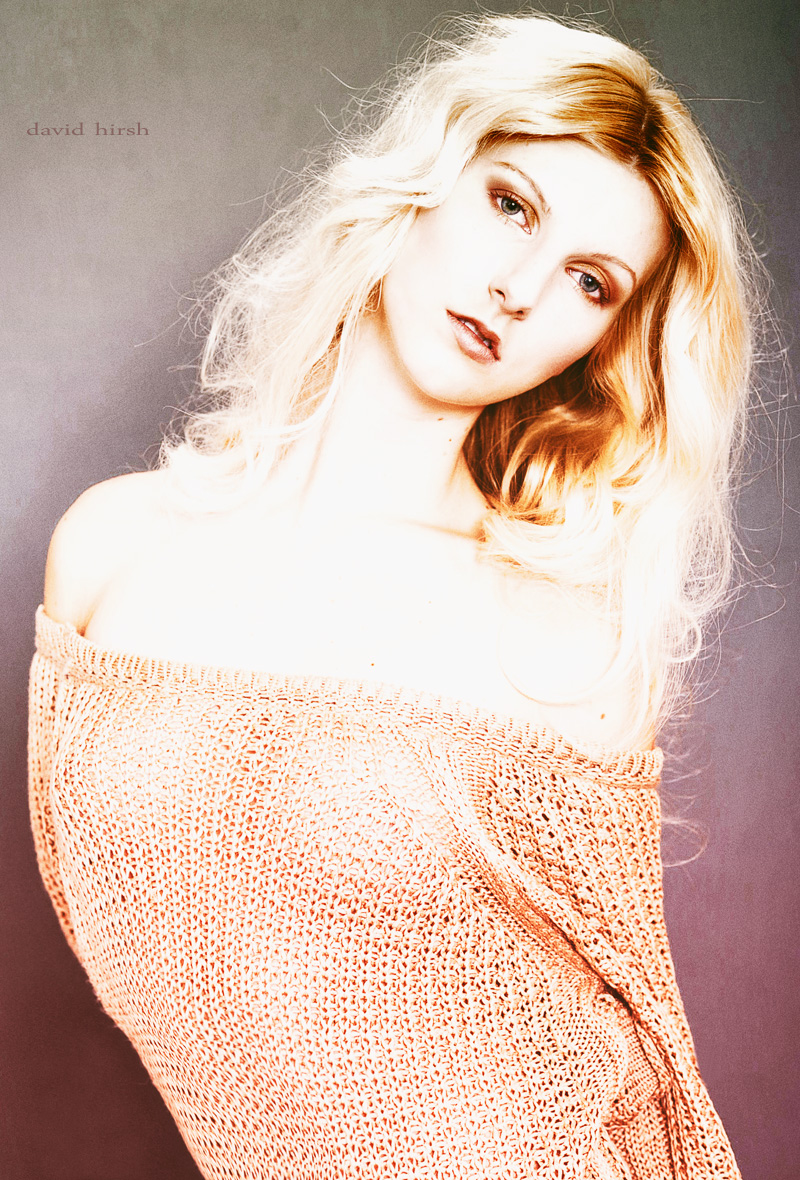 Female model photo shoot of Melanie McAllister by David Hirsh, makeup by Make Up by Jakki