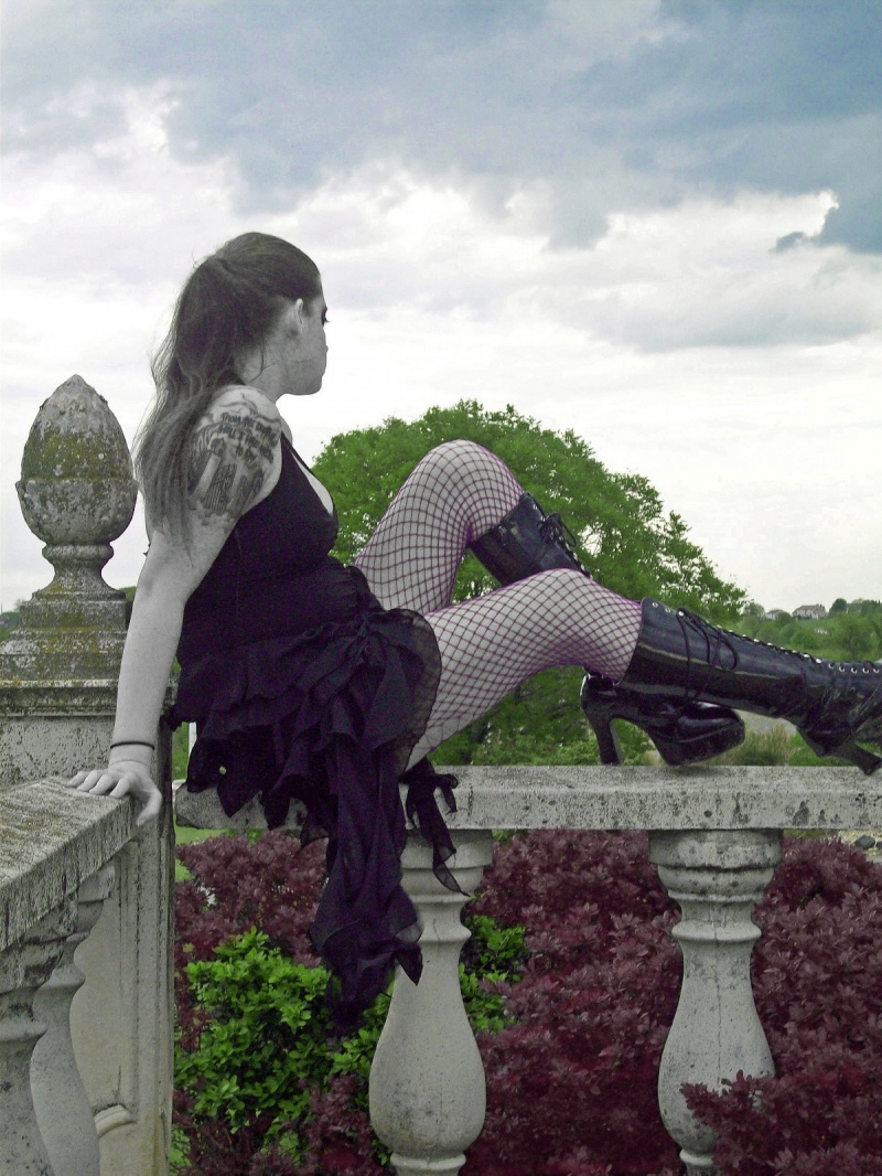 Female model photo shoot of Xandir13 and jessangel2003 in cemetery
