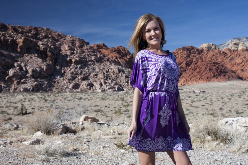 Female model photo shoot of Chelsea Lynn McManus in Calico Basin-Las Vegas
