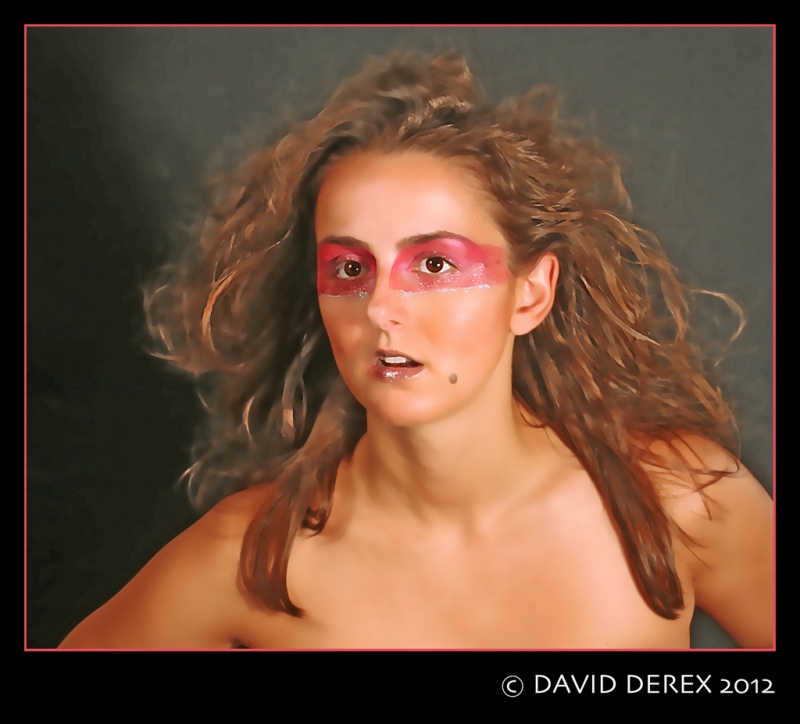 Male and Female model photo shoot of DEREX Art and SydneyDavis, hair styled by Hair I Am Too
