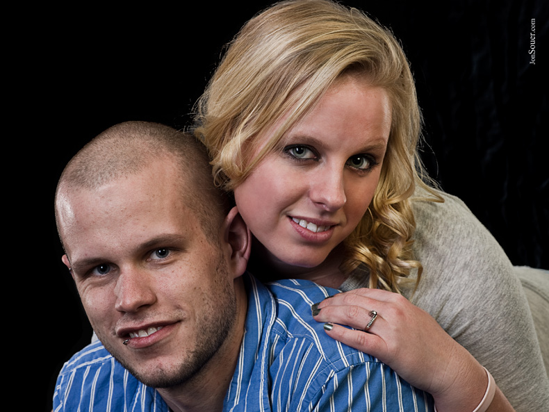 Male and Female model photo shoot of Jon Souer and Samie Jo in Davenport, Iowa - Home Studio