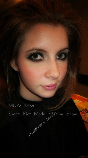 Female model photo shoot of Mina_Rasi in italian convention centre