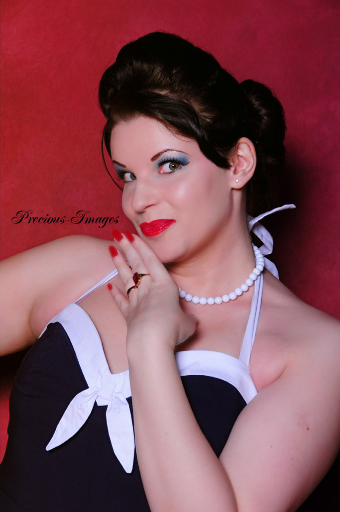 Female model photo shoot of Diversity Pinups and Mistress Molotov by Precious-Images in Richmond, VA, makeup by Makeup by Ellie S 