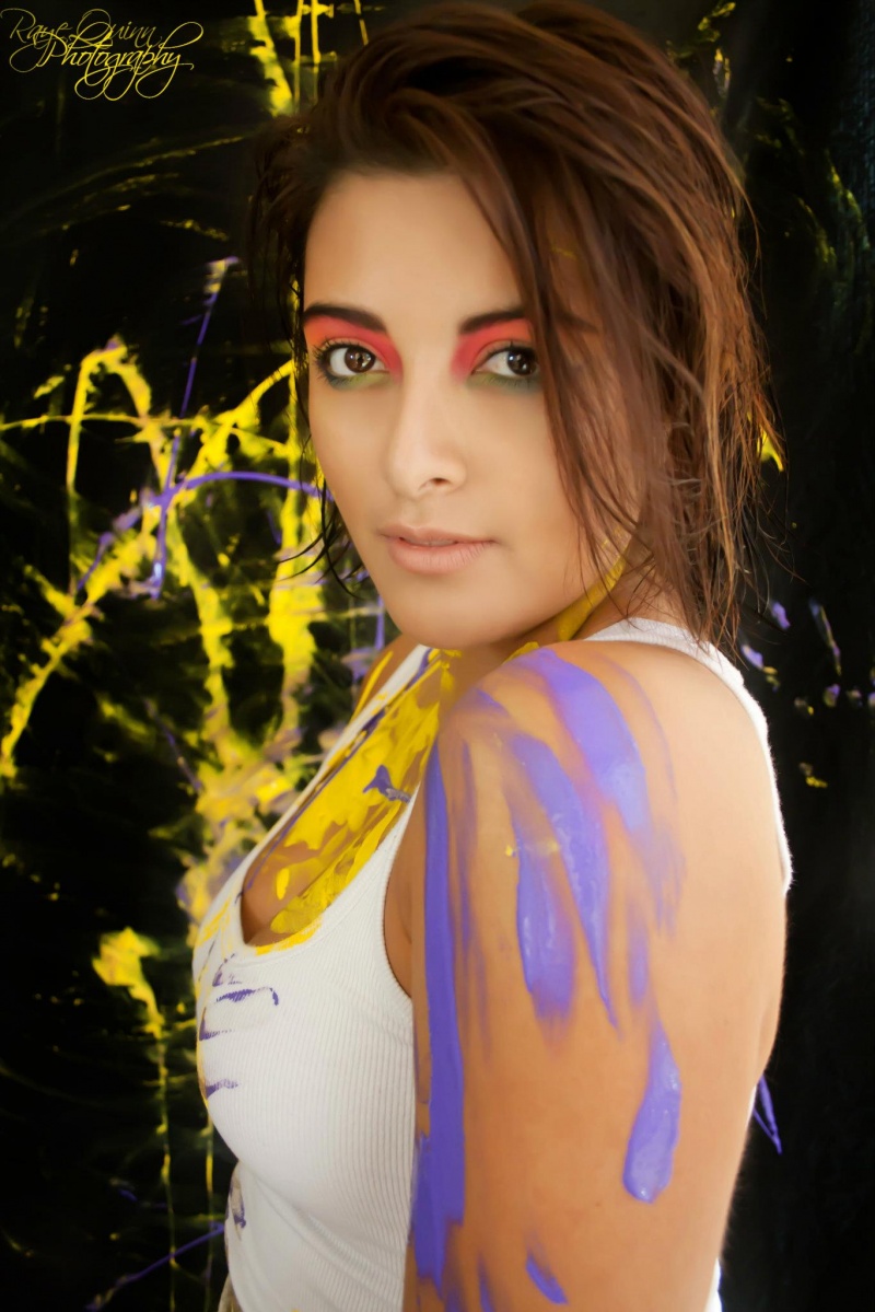 Female model photo shoot of Dani Camacho by Raye Quinn, makeup by Rosalind Makeup Artist