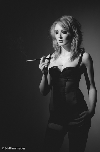 Female model photo shoot of Lauren Lascivious by Edd Firm