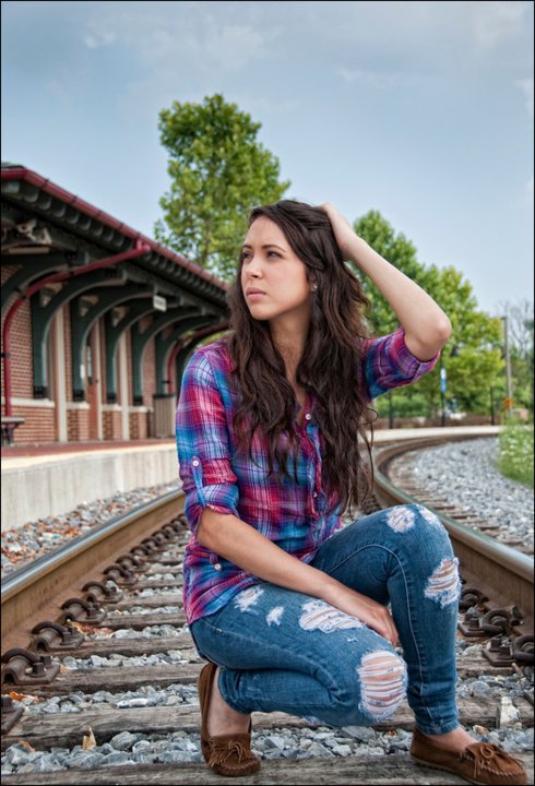 Female model photo shoot of Sera Bella in historic downtown Frederick, MD (USA)