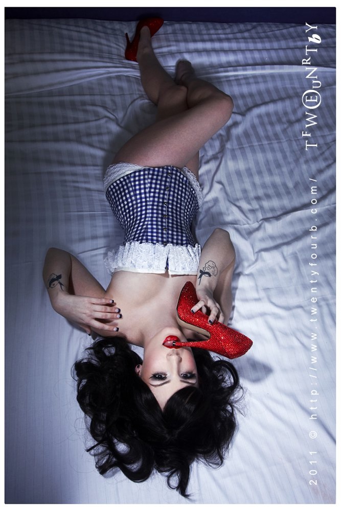 Female model photo shoot of Evie Va Voom by Brent Leideritz in Medusa Boutique Hotel, Sydney