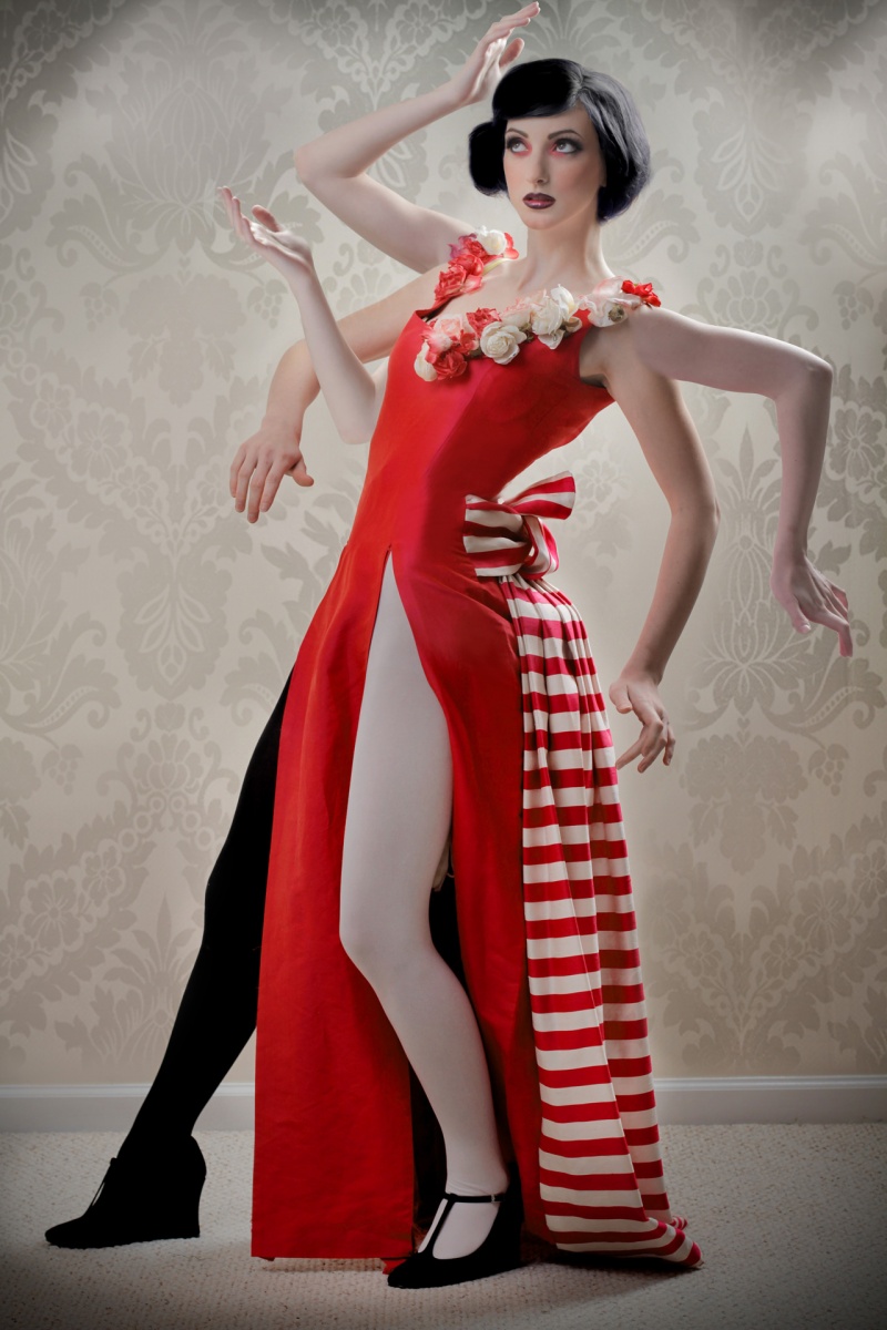 Female model photo shoot of Empress Mess and Katlin Sumners by kollin bliss, makeup by Liz Wegrzyn