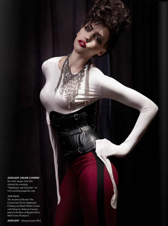 Female model photo shoot of Haphazardclothing, wardrobe styled by Pretty Deadly Stylz
