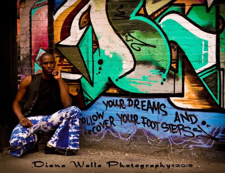 Male model photo shoot of Mekal Glenn Perry by Diana Walla Photography in Tower District Fresno, CA