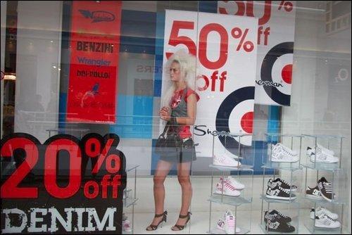 Female model photo shoot of Irish blondie in Shopping Centre