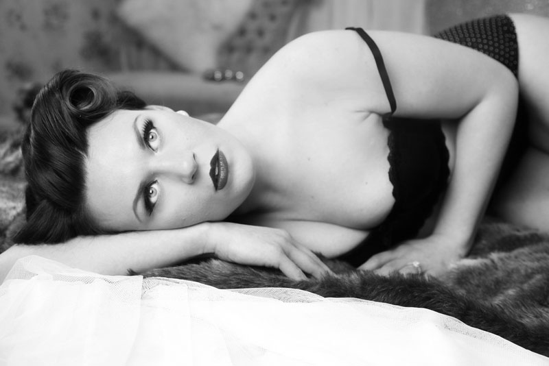 Female model photo shoot of Alanna Ralph in Blush Photography studio - salon blush
