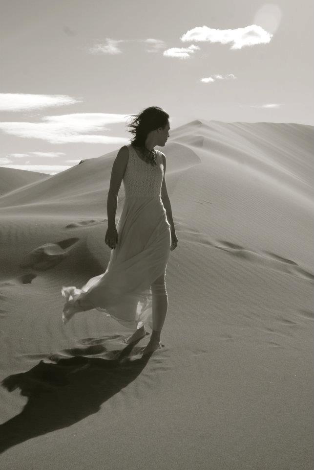 Female model photo shoot of Lauren McFarlane LM in Bruneau Sand Dunes
