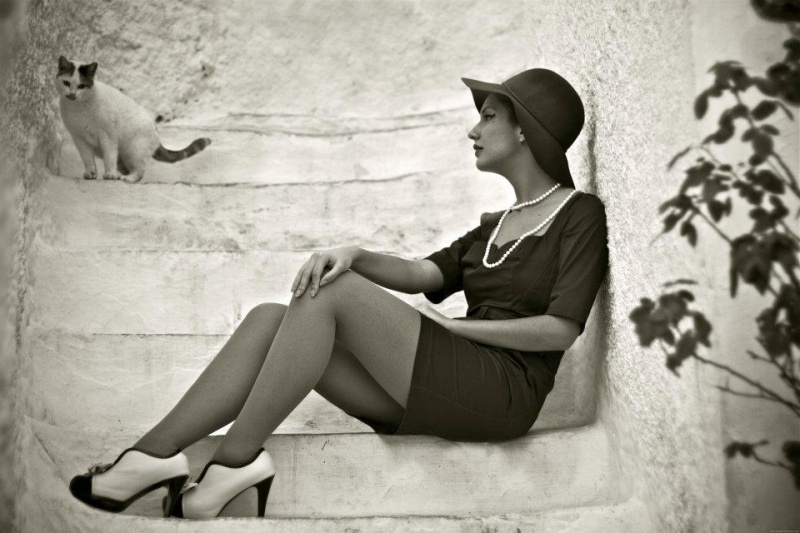 Female model photo shoot of Nina Suzuki in Athens