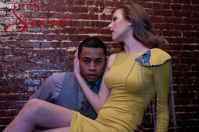 Male and Female model photo shoot of Philip Coleman, n p and James Aaron  Whitfield, hair styled by Jamie D Ryder, makeup by Casey Lynn Vitanza, clothing designed by Swiyyah Couture