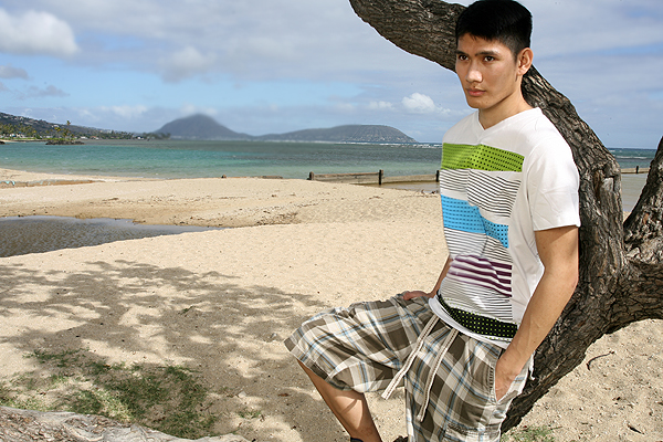 Male model photo shoot of Vincent James by GB Studios in Kahala Beach - Oahu, Hawaii