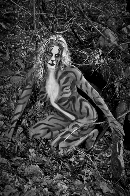 Male model photo shoot of NEFCAM, body painted by Bare Beauty Bodypaint