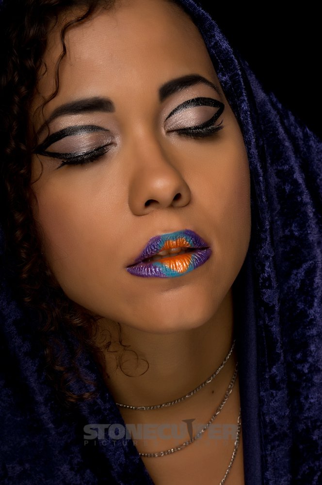 Female model photo shoot of Andromeda Ross by Studio W, makeup by damariz_mua